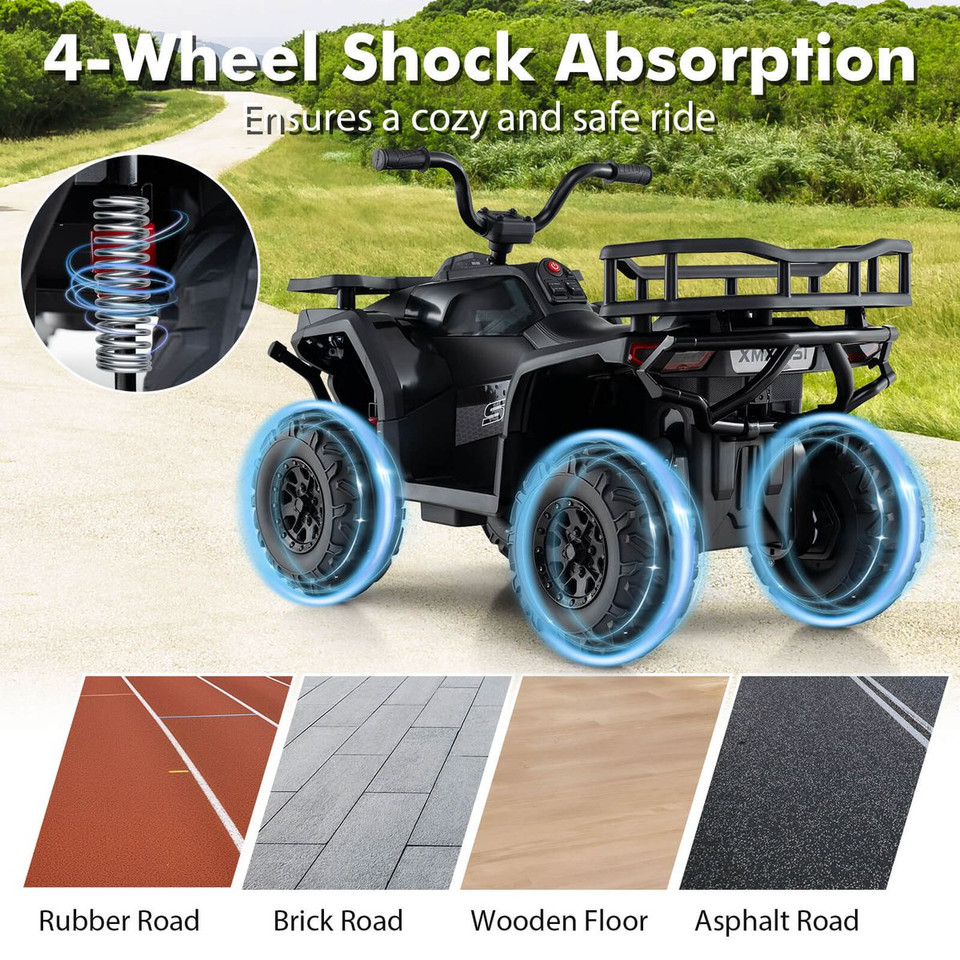 24V Kids Ride-on Electric ATV Toy with LED Lights product image