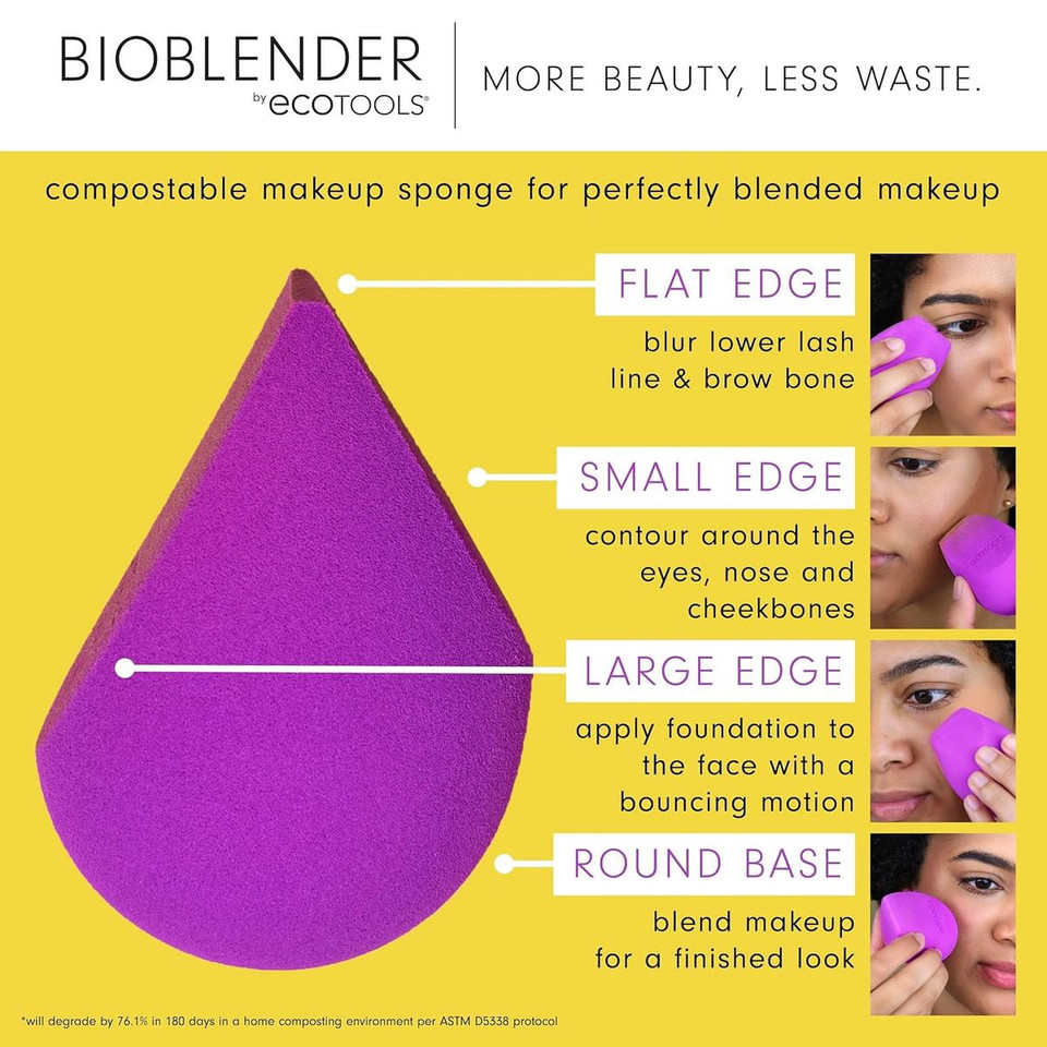 EcoTools Compostable Makeup Blending Sponge (4-Pack) product image