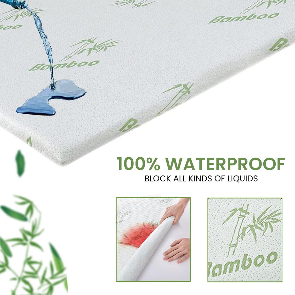 Ultra Soft Bamboo Waterproof Queen Size Mattress Cover product image