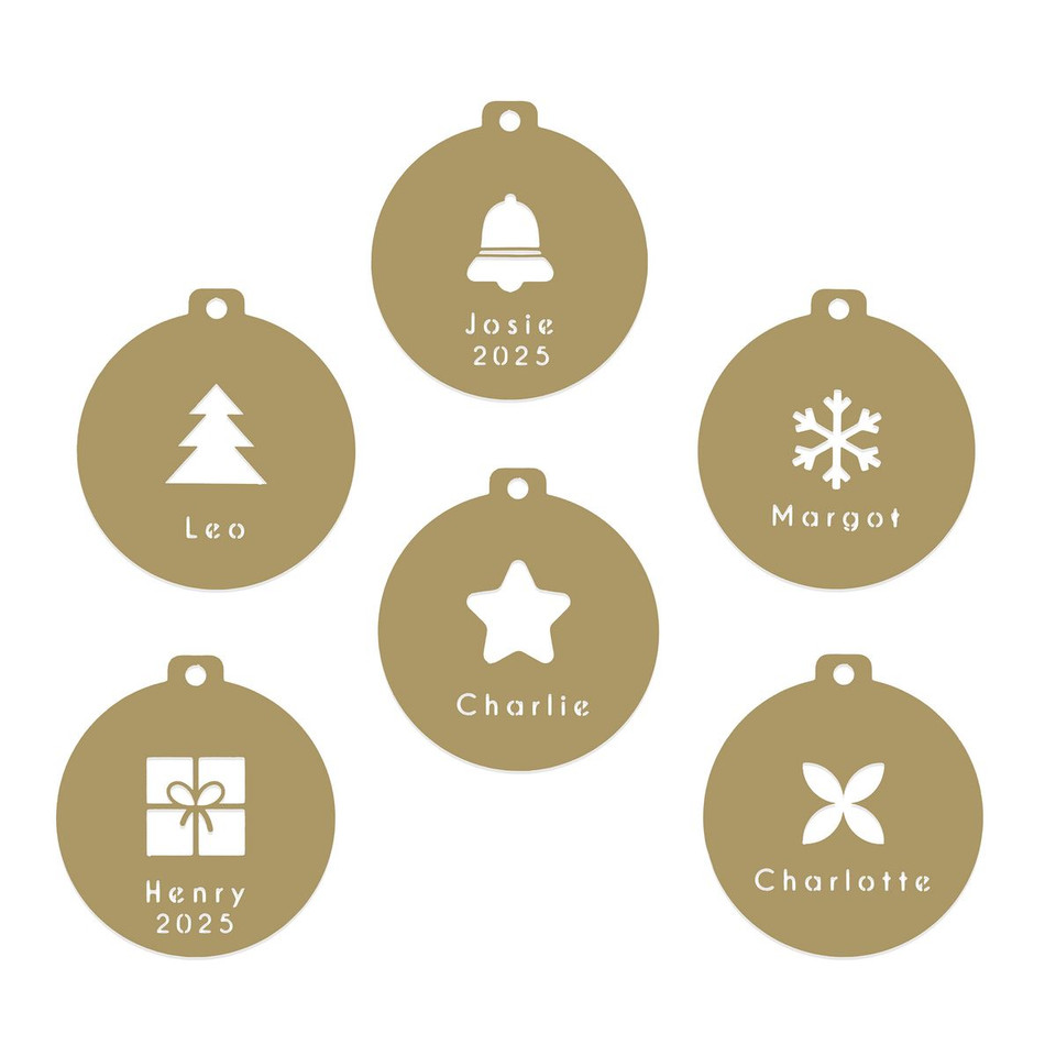 Keepsake Name Disc Ornament (5-Pack) product image