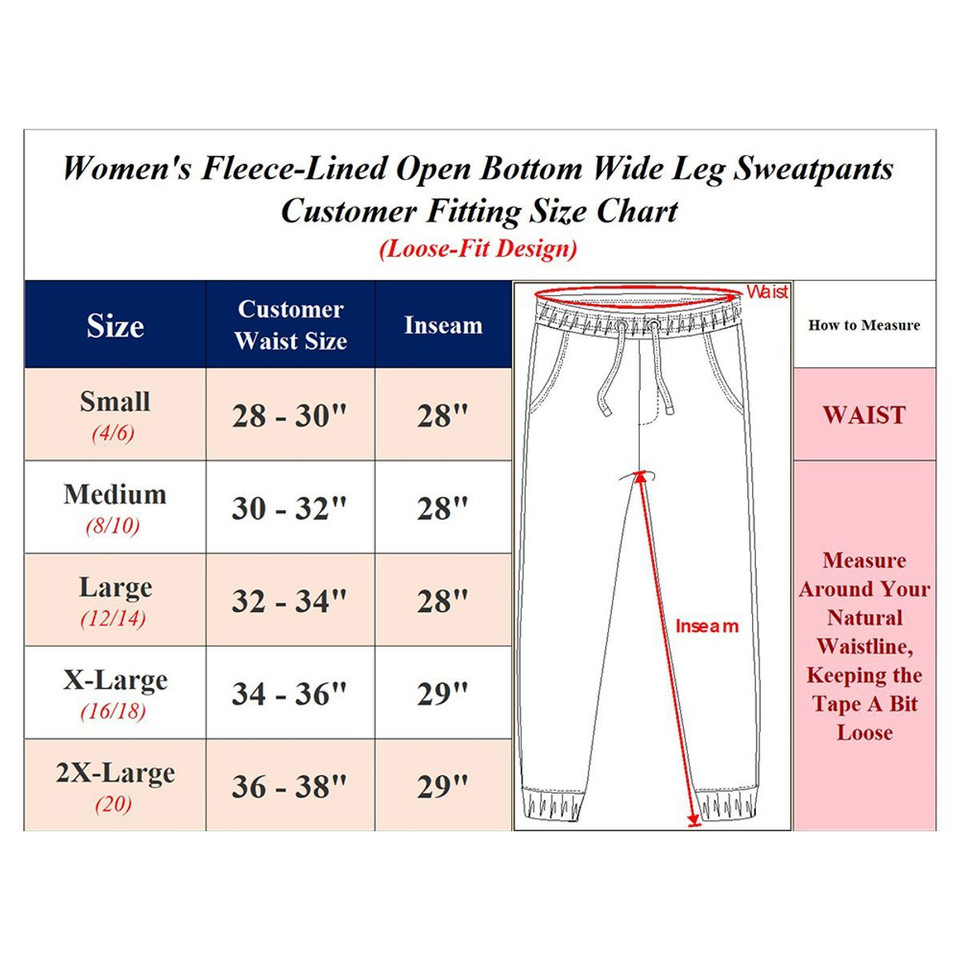 Women's Heavyweight Loose-Fit Fleece-Lined Sweatpants (3-Pack) product image