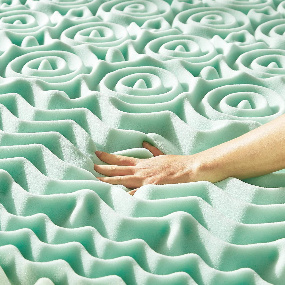 2-inch 7-Zone Memory Foam Mattress Topper with Aloe Infusion product image