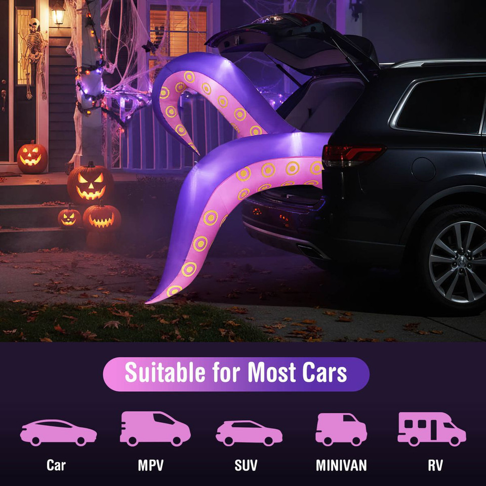 6.5 Ft Inflatable LED Octopus Tentacles Window Decoration product image