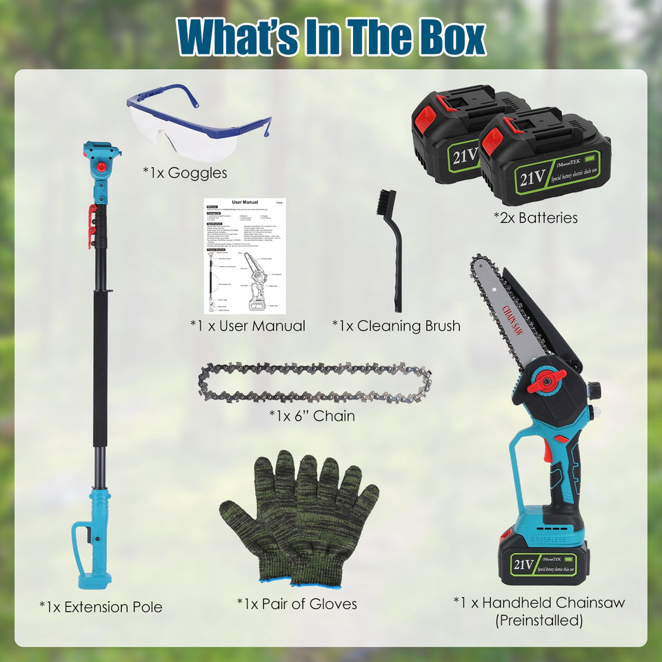 2-in-1 Pole Saw and Mini Chainsaw product image