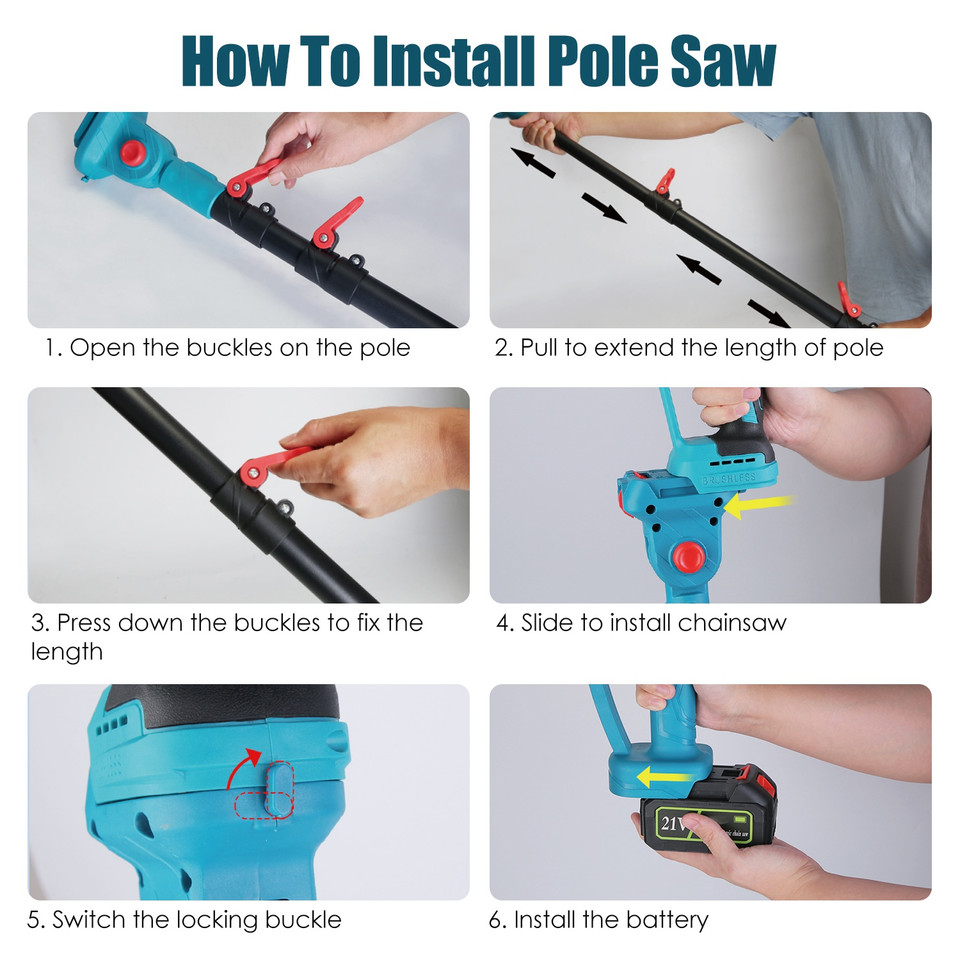 2-in-1 Pole Saw and Mini Chainsaw product image