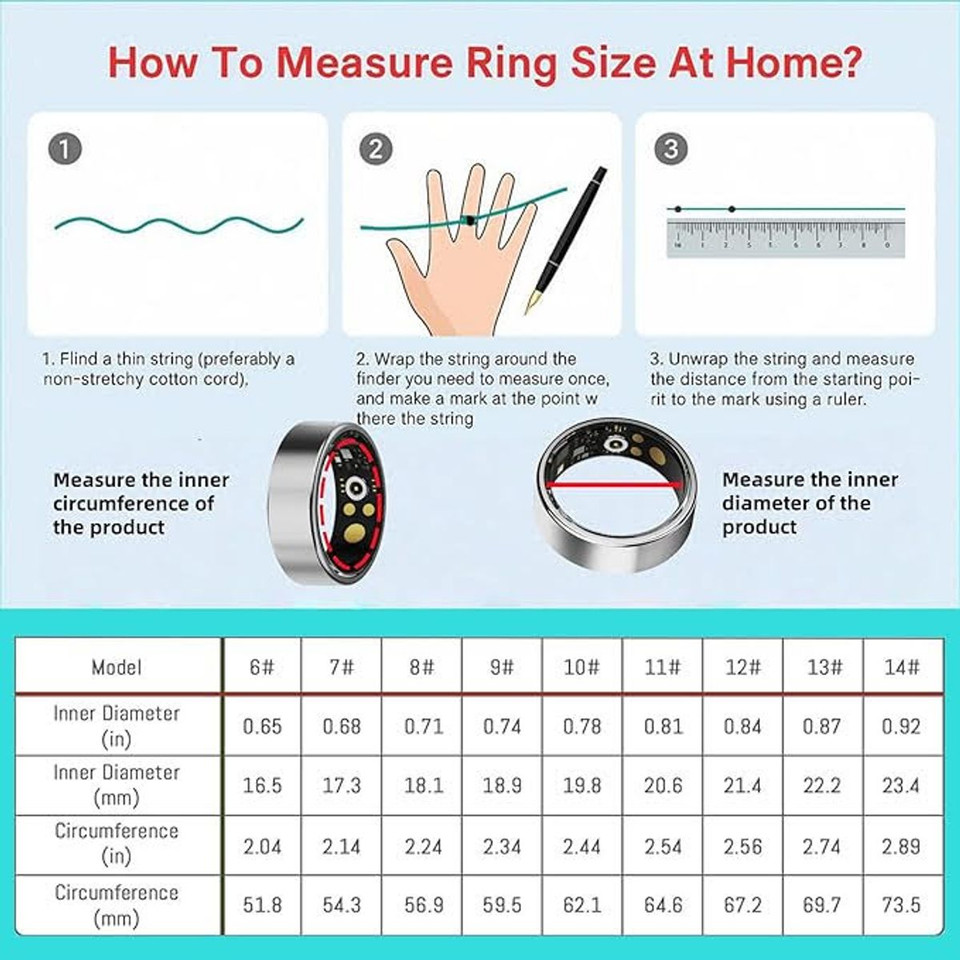Unisex Health Tracker Smart Ring product image