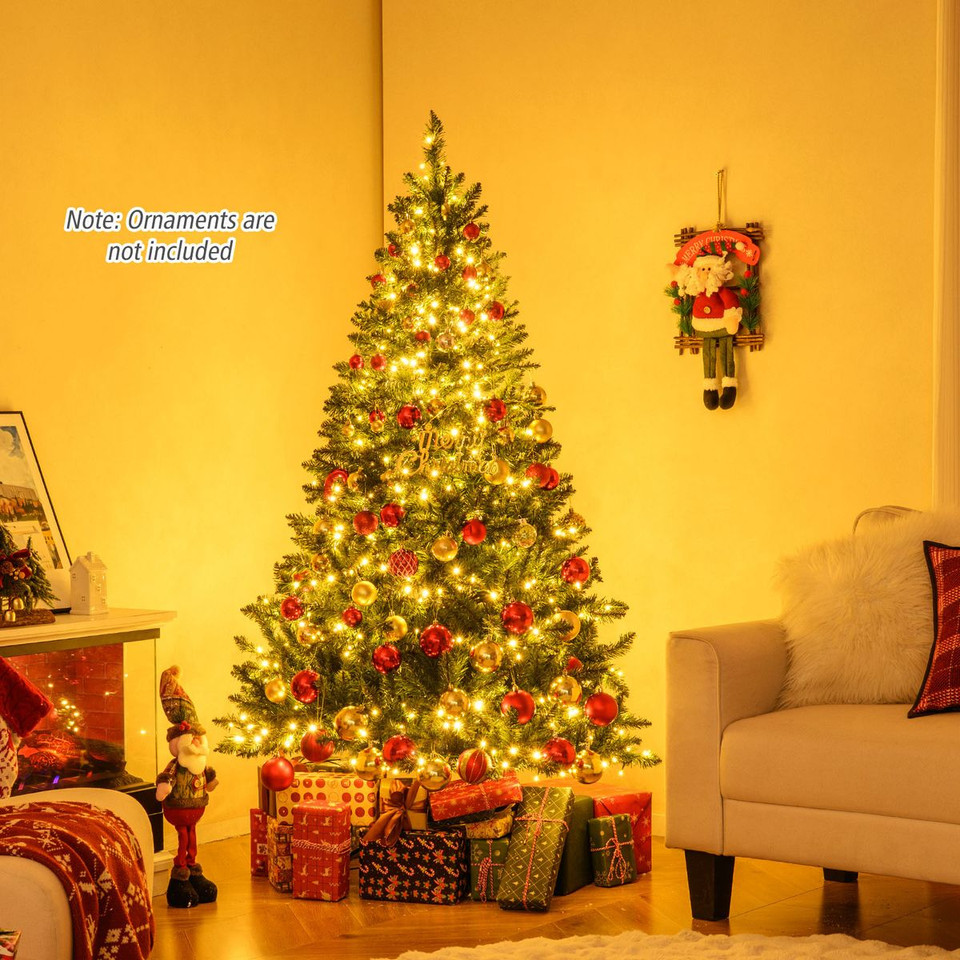 Artificial Christmas Tree with Lush Branch Tips and Warm LED Lights product image