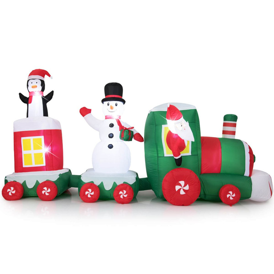 11.5-foot Christmas Inflatable Train product image