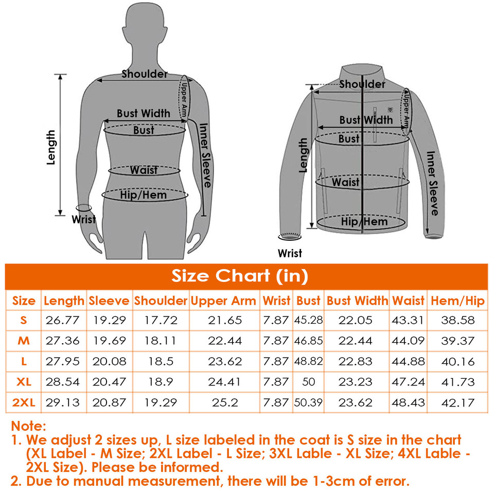 3-Level USB Electric Heated Jacket (Requires Power Bank) product image