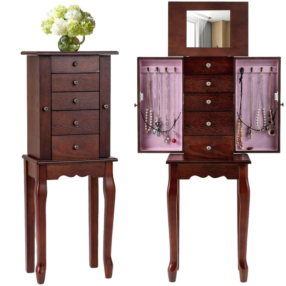Standing Jewelry Organizer Armoire  product image