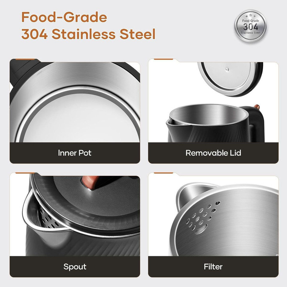 OLEGA 1500W 1.8L Stainless Steel Electric Kettle  product image