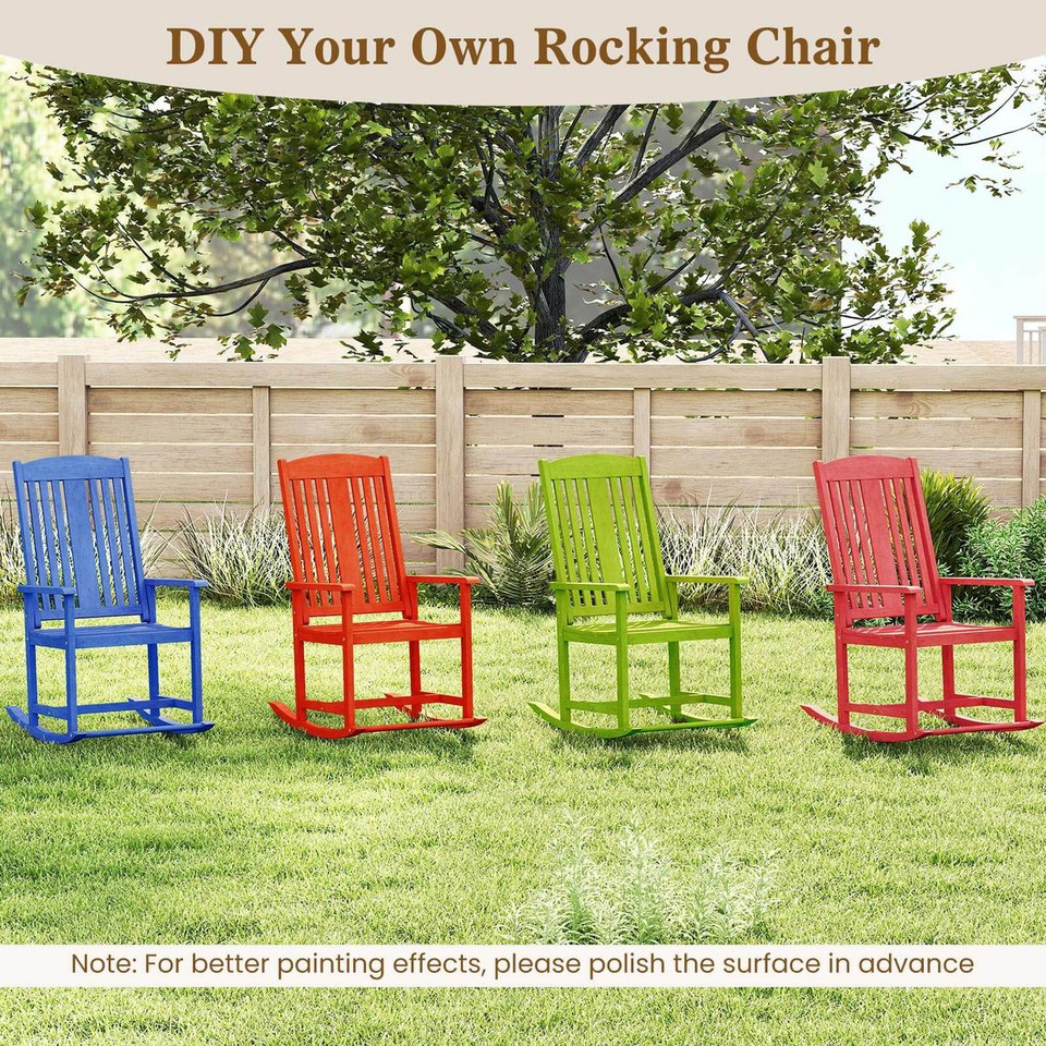 Outdoor Rocking Chair with High Backrest product image