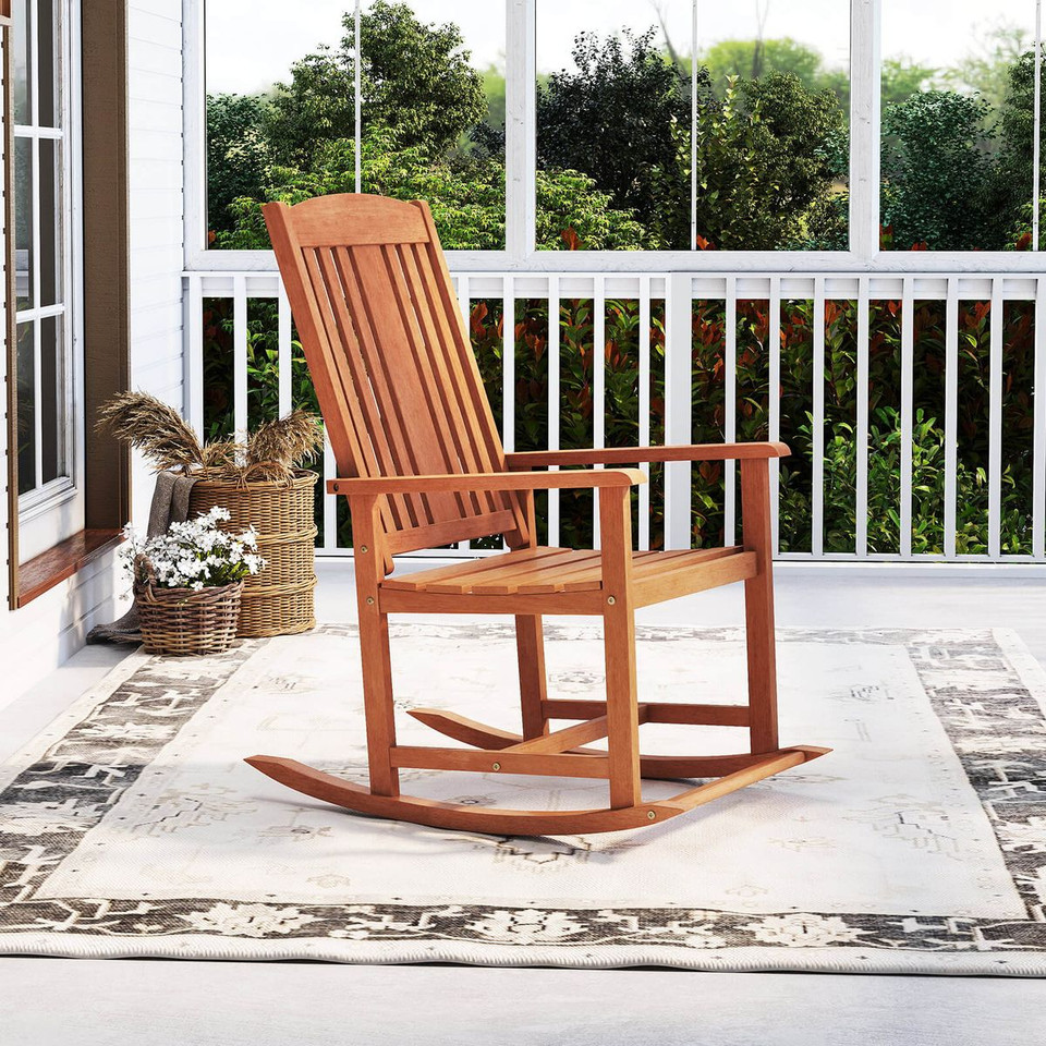 Outdoor Rocking Chair with High Backrest product image