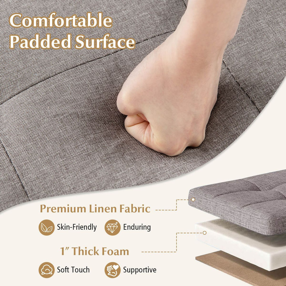 30” Storage Ottoman Bench with Tray (1- or 2-Pack) product image