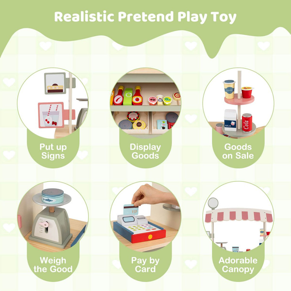 Kids' Snacks & Sweets Food Cart with Accessories  product image