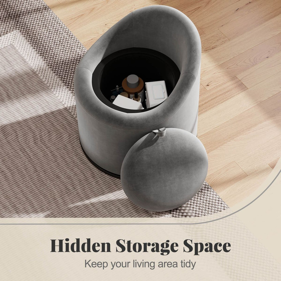 360° Swivel Barrel Chair with Storage (1- or 2-Pack) product image