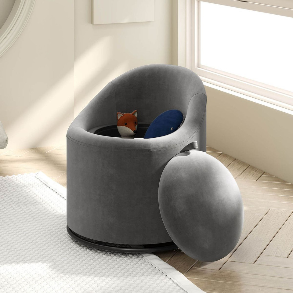 360° Swivel Barrel Chair with Storage (1- or 2-Pack) product image