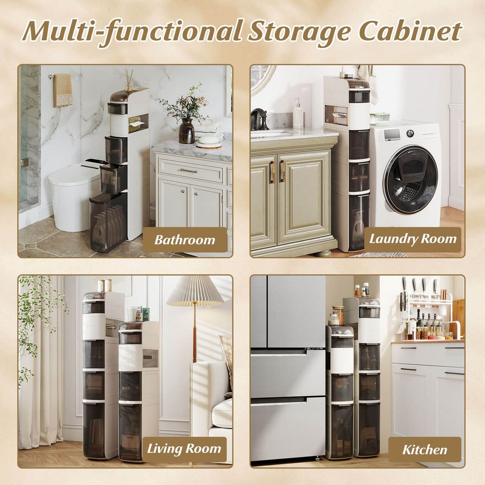 Narrow Bathroom Storage Cabinet product image