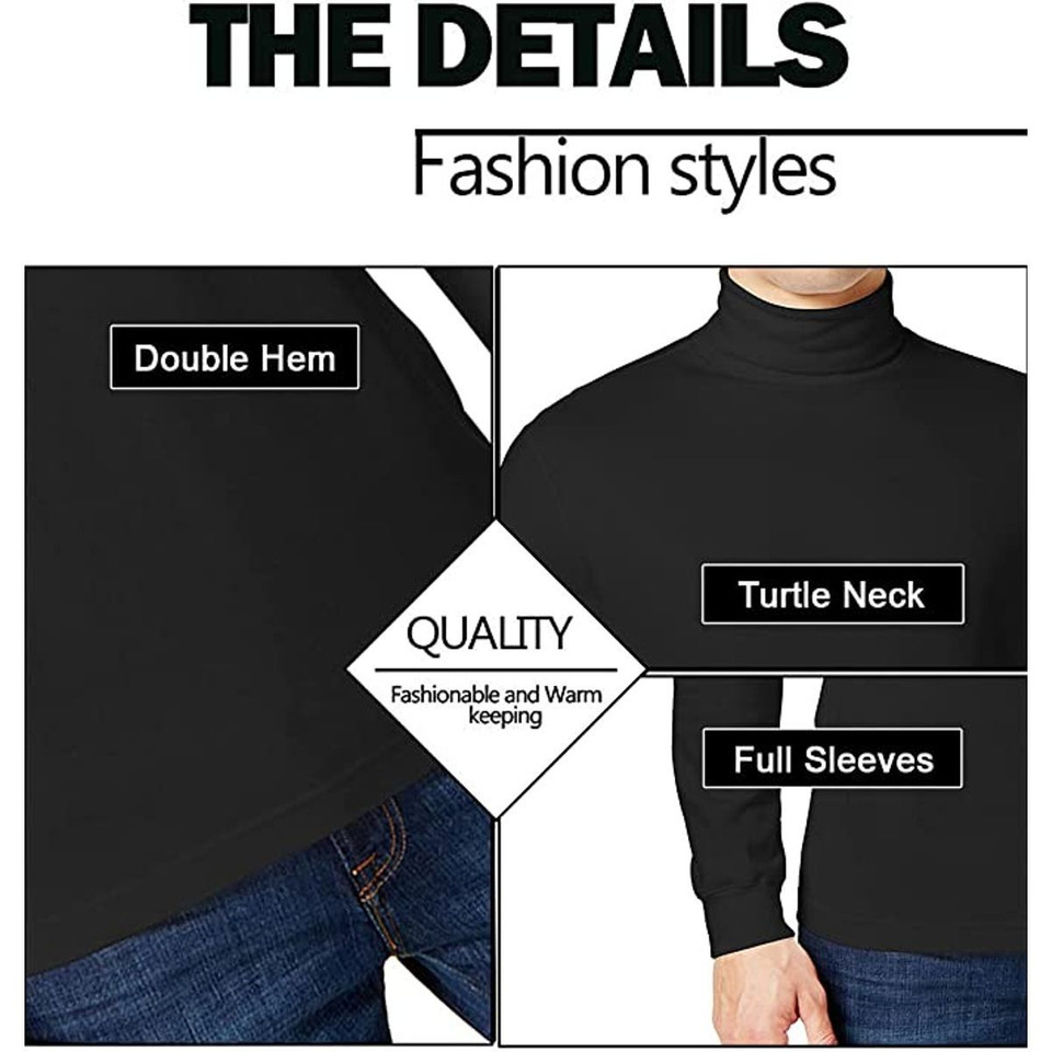 Men's Long Sleeve Turtle Neck T-Shirt product image