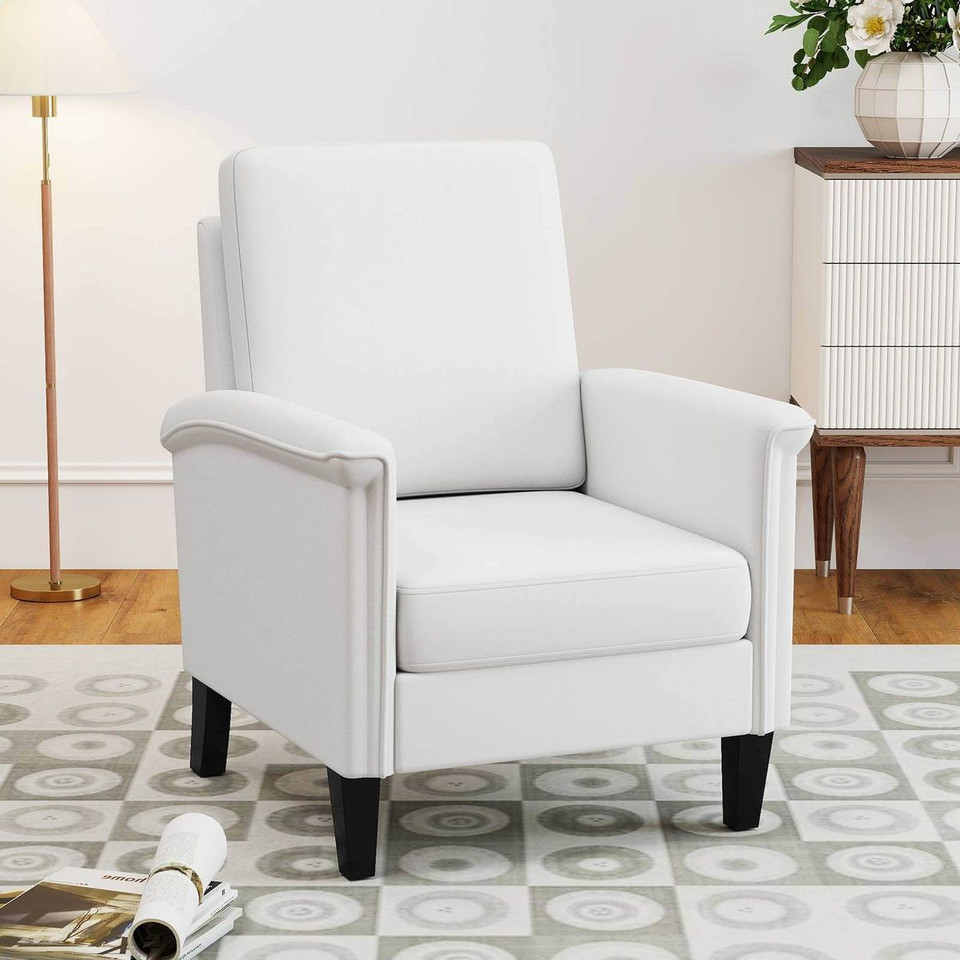 Accent Chair with Solid Wood Legs product image