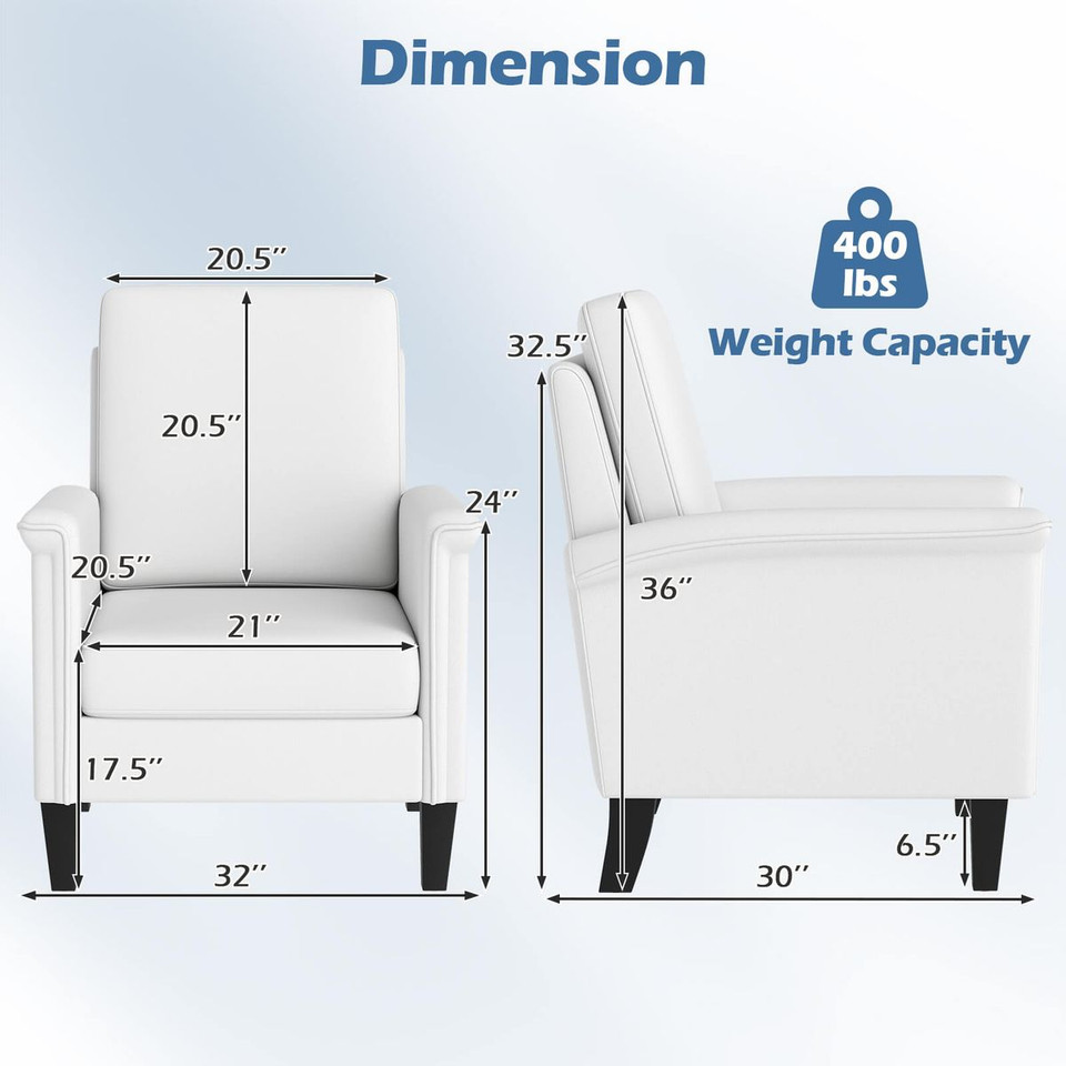 Accent Chair with Solid Wood Legs product image
