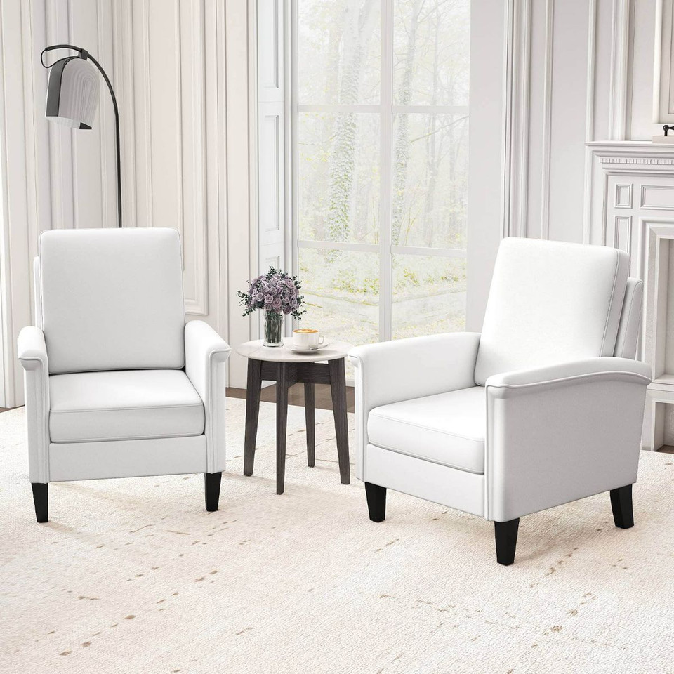 Accent Chair with Solid Wood Legs product image