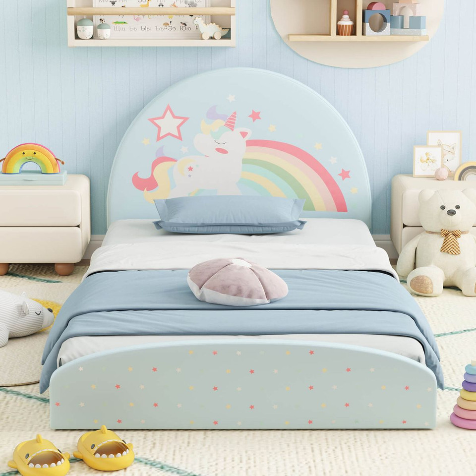 Twin Floor Bed Frame with 210D Oxford Cloth Floor Mat product image