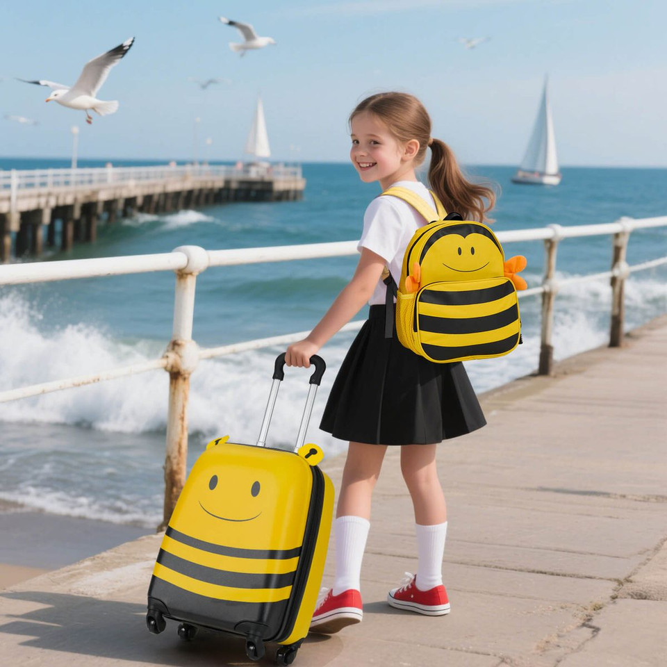 2-Piece Kid’s Luggage Set with Backpack and 18” Rolling Suitcase product image