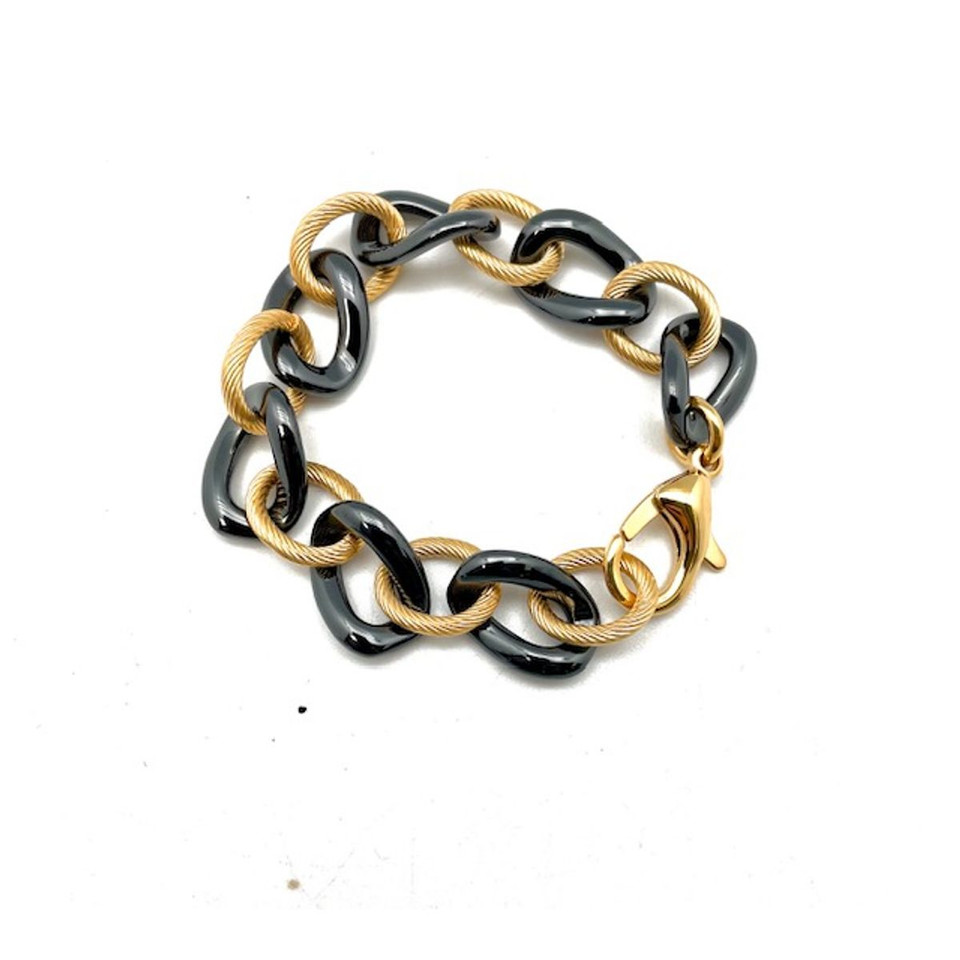 18k Gold Plated Stainless Steel & Ceramic Bracelet product image