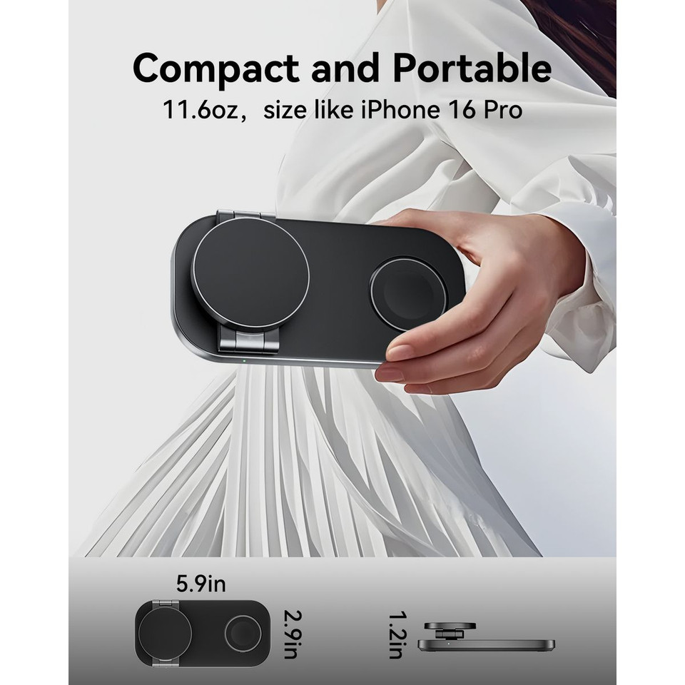Foldable 3 in 1 Wireless Charging Station product image