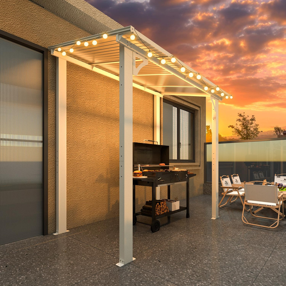 Outdoor Lean-to Hard Top Pergola product image