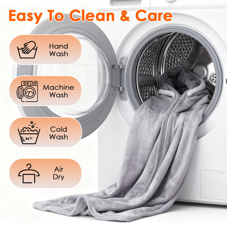 Wearable Double-Sided Heated Throw Blanket (Requires Power Bank) product image