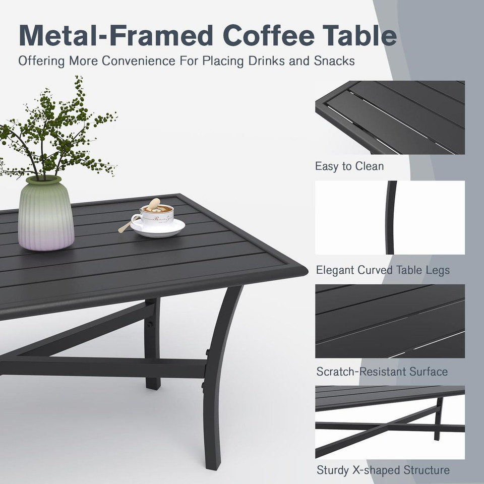 Outdoor Patio Furniture Set with Rocking Chair product image
