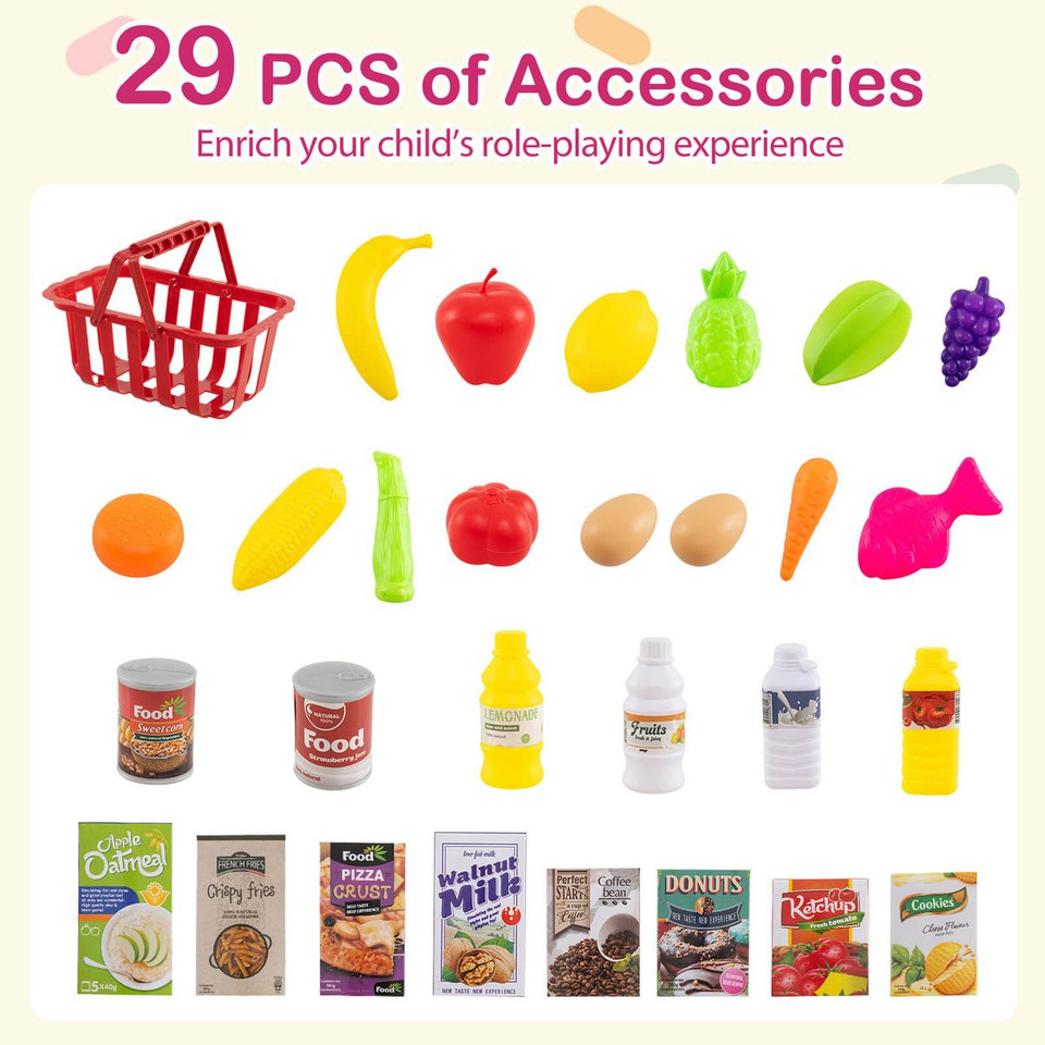 Grocery Store Play Set with Shopping Cart (76 Piece Set) product image