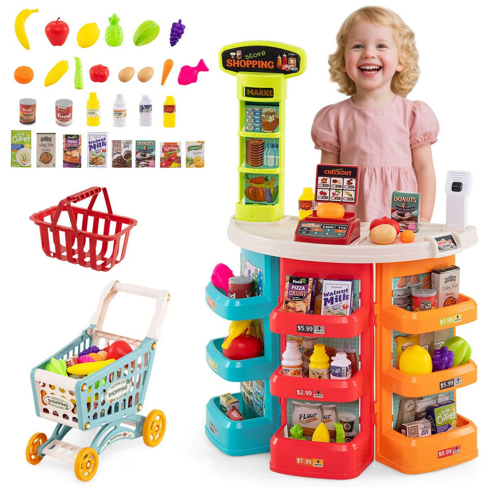 Grocery Store Play Set with Shopping Cart (76 Piece Set) product image