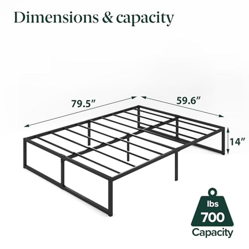 Zinus Lorelei 14"  Metal Platform Queen Bed Frame product image