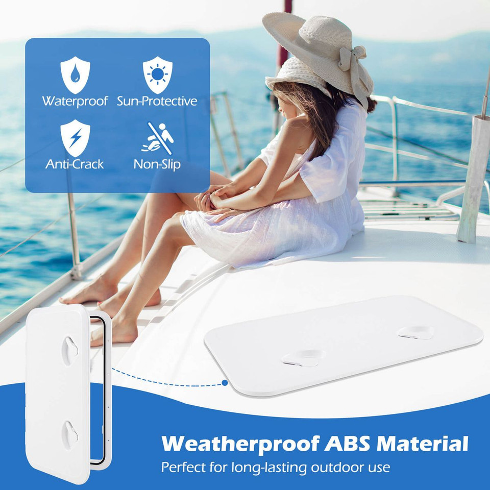 24" x 14" Boat Deck Access Hatch with 180° Lid Hinge  product image