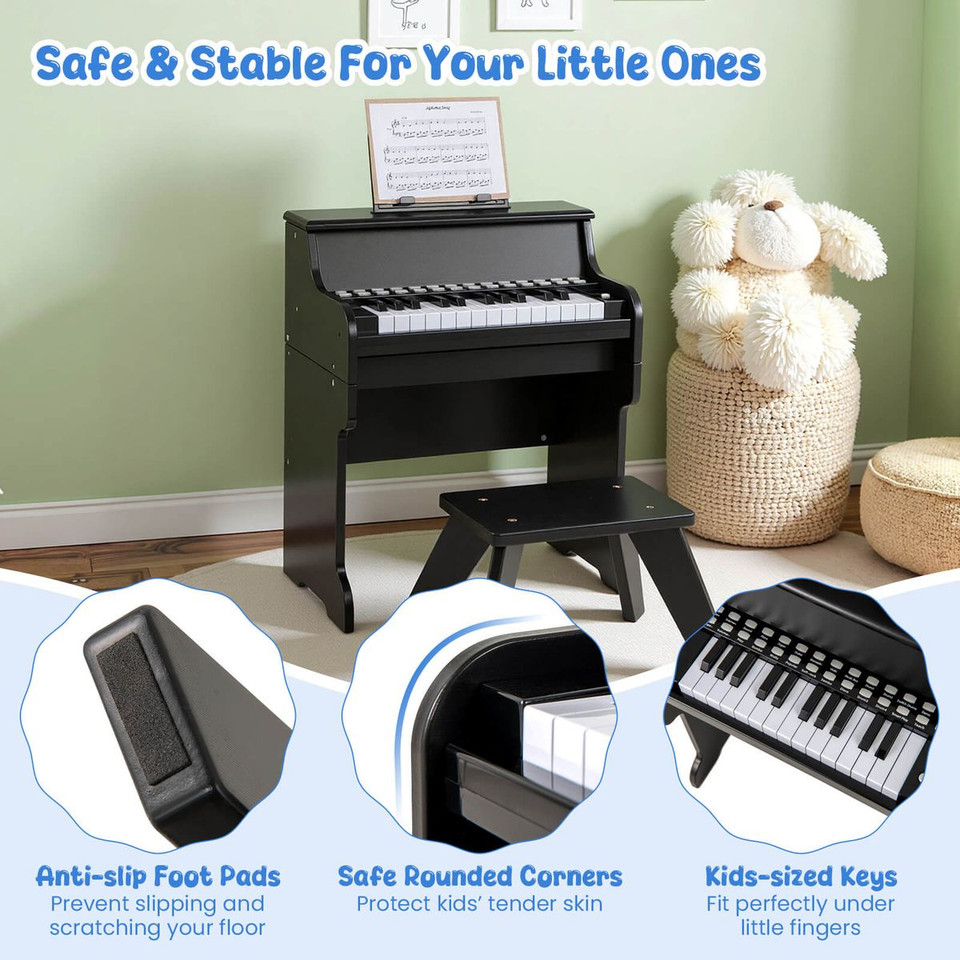 25-Keys Digital Piano with Music Stand and Stool product image