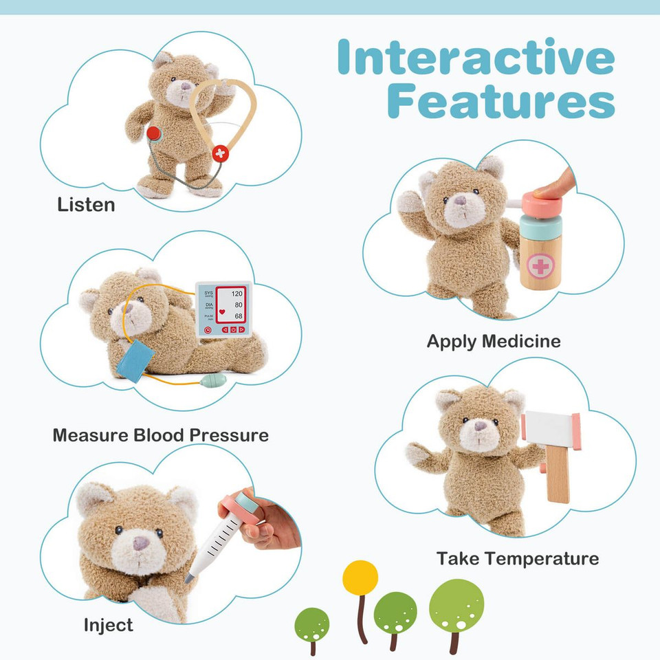 Wooden Doctor Play Set with 24-Pieces Accessories  product image