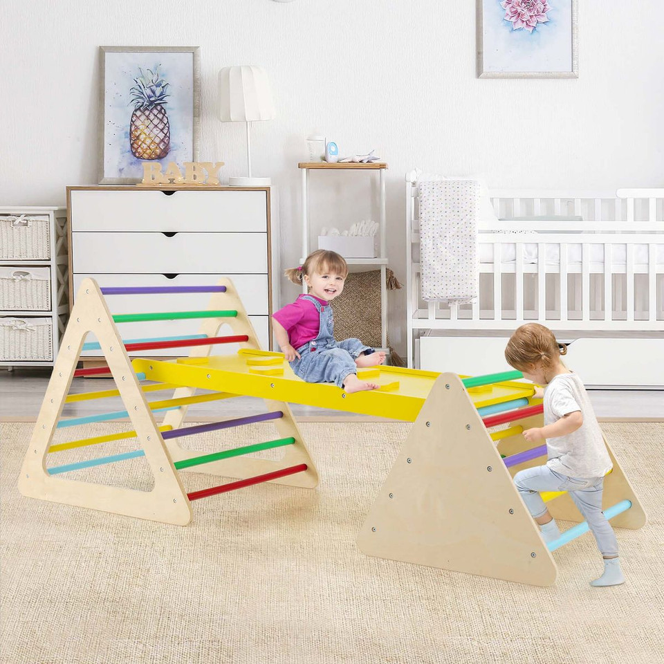 5-in-1 Wooden Toddler Climbing Play Set (3-Pieces) product image