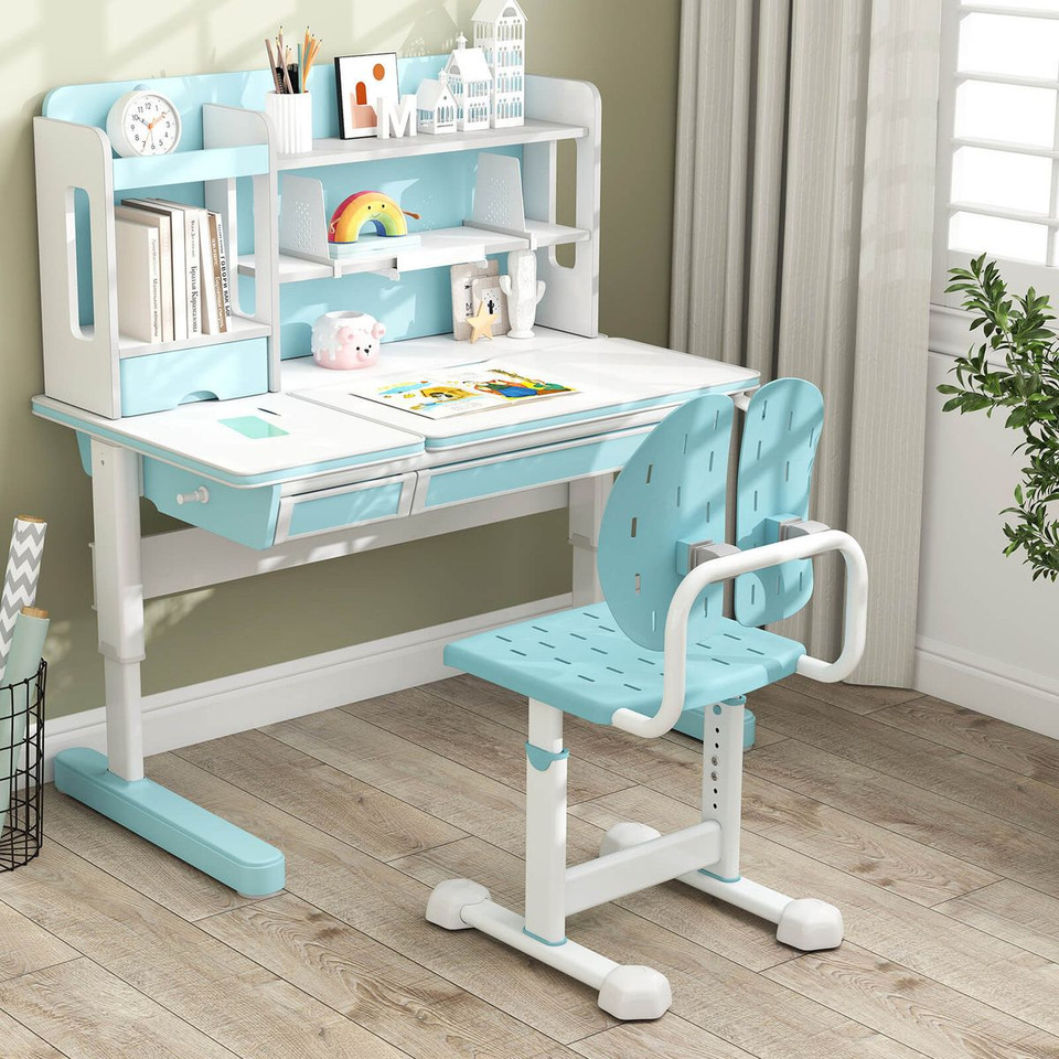Kids Desk Chair with Adjustable Height and Dual Backrest product image