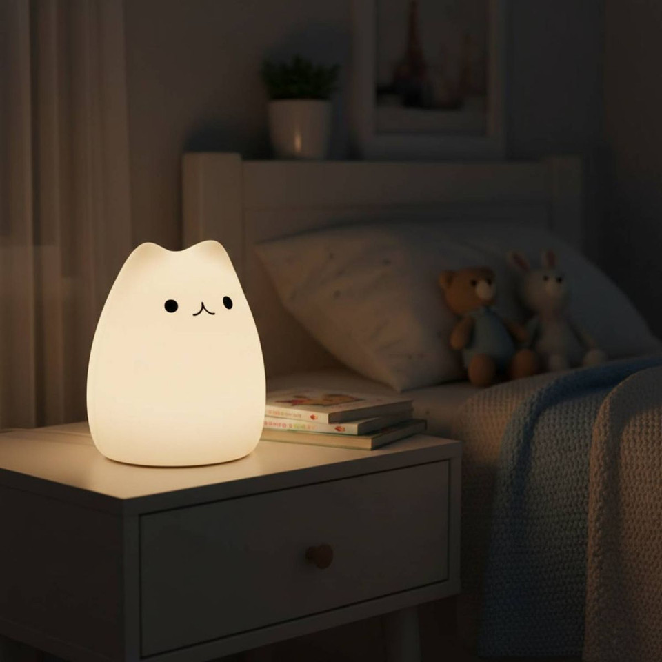 Color Changing Cat Lamp Night Light product image
