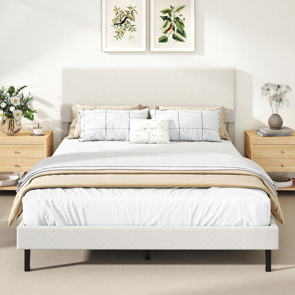 Height Adjustable Twin/Full/Queen Size Bed Frame  product image