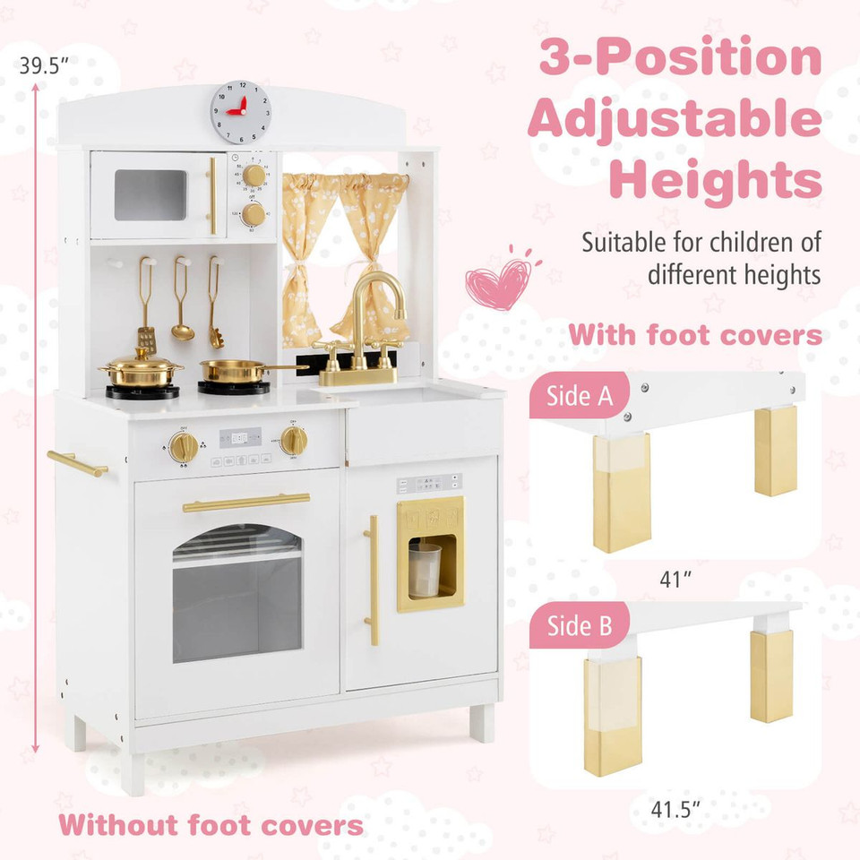 Play Kitchen wit Adjustable Height and Cookware Accessories product image