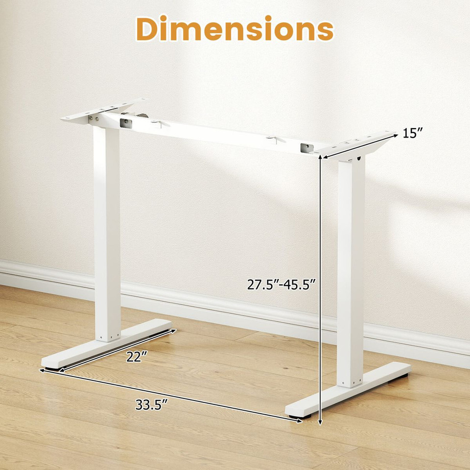  Electric Standing Desk Frame with LED Display and Child Lock Function product image