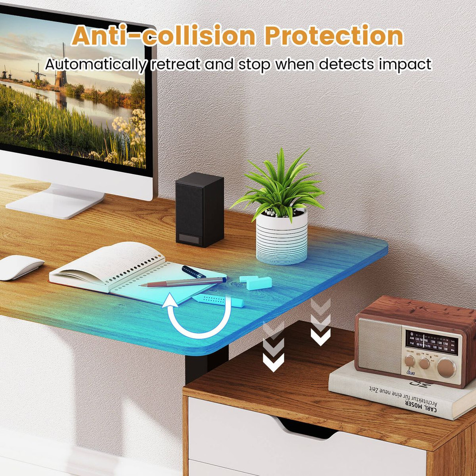  Electric Standing Desk Frame with LED Display and Child Lock Function product image