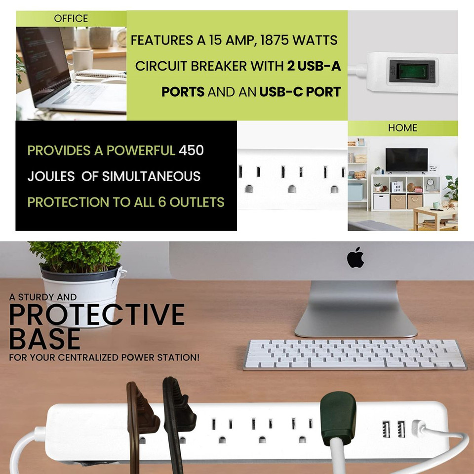 6-FT Cord Surge Protector product image