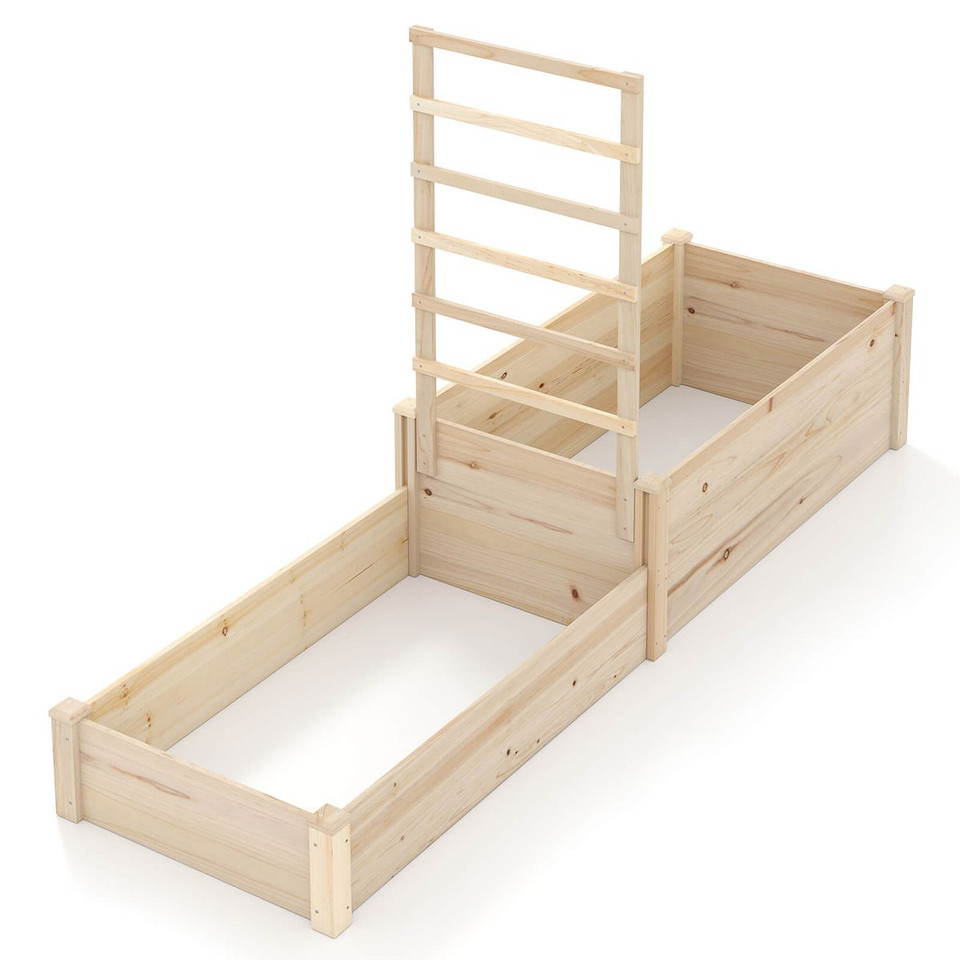 87" Raised Garden Bed with Trellis  product image