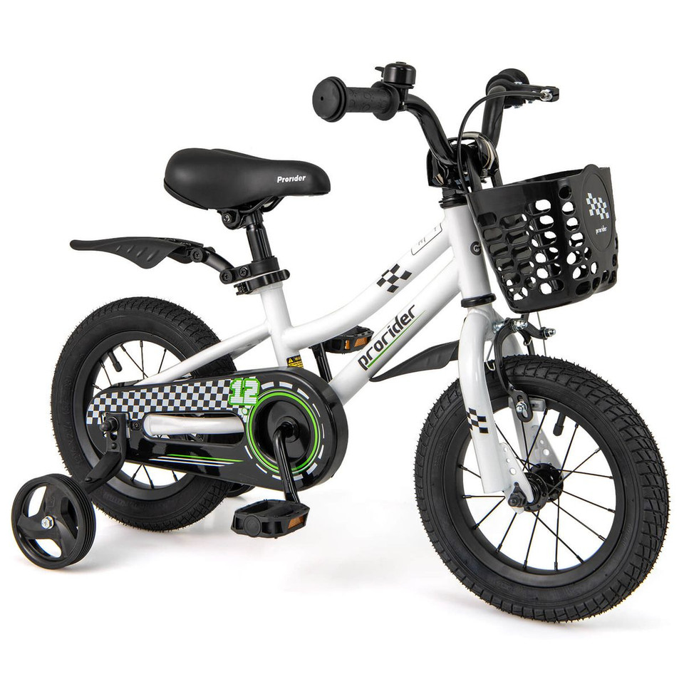 Kid's Bike with Removable Training Wheels and Basket product image