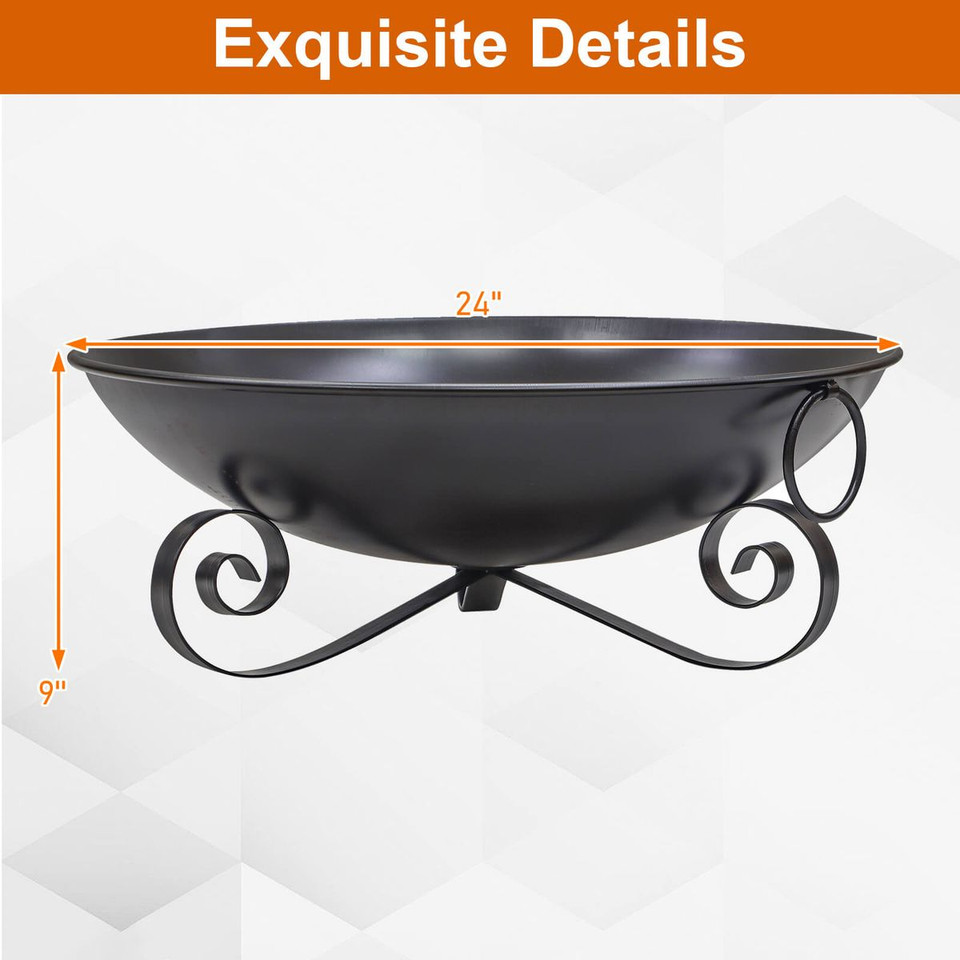 24” Metal Fire Pit Bowl  product image